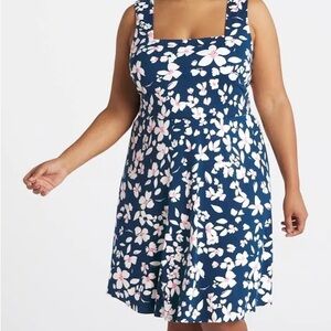 Fortune & Ivy Krista floral strappy back dress